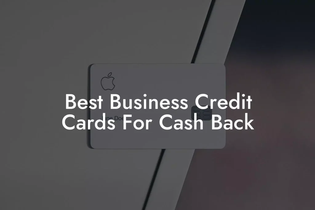 Credit Cards for Cash Back